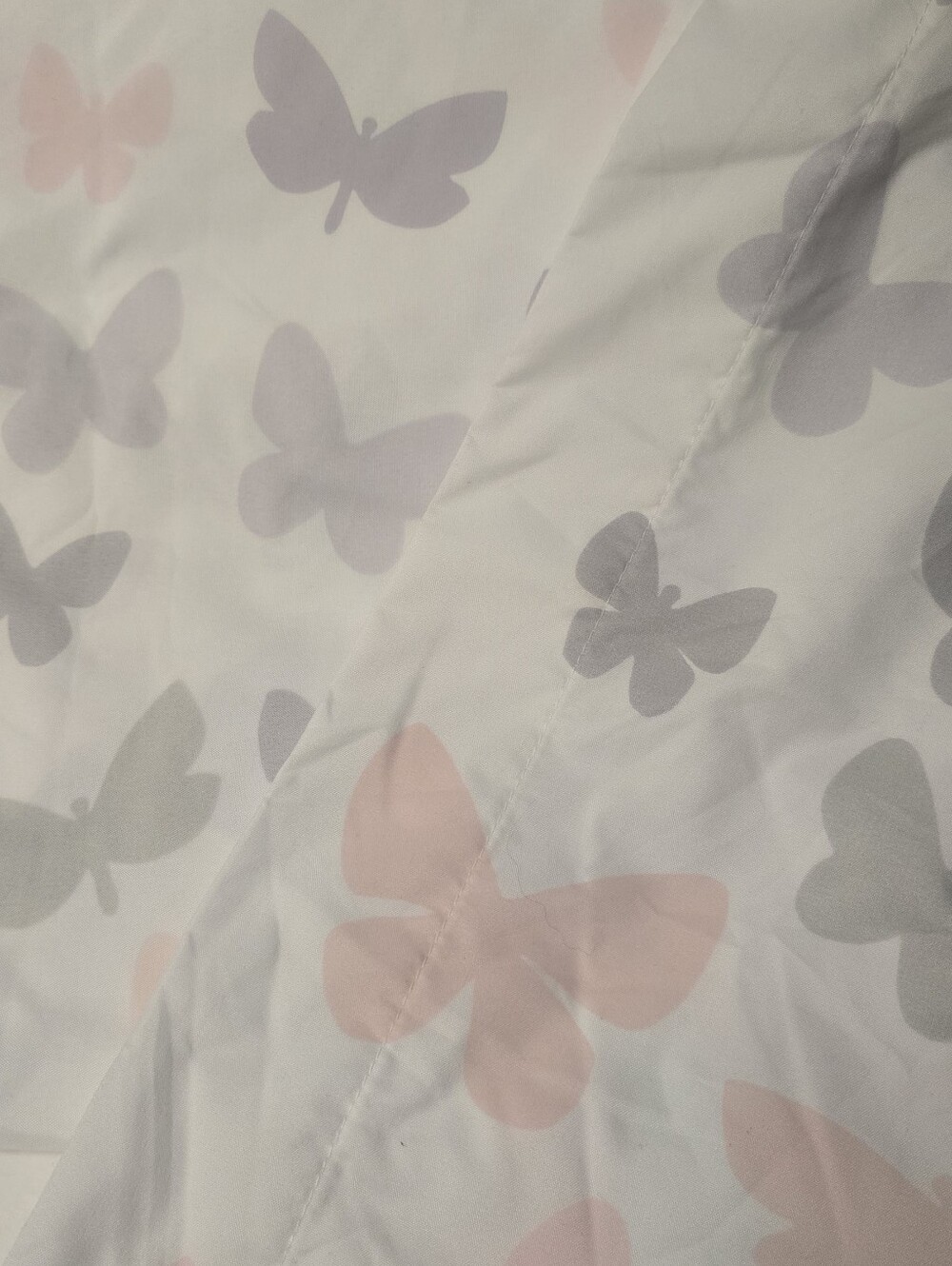 Butterfly Print Twin Flat, Fitted Sheet One Single Standard Pillow Case - Picture 1 of 7
